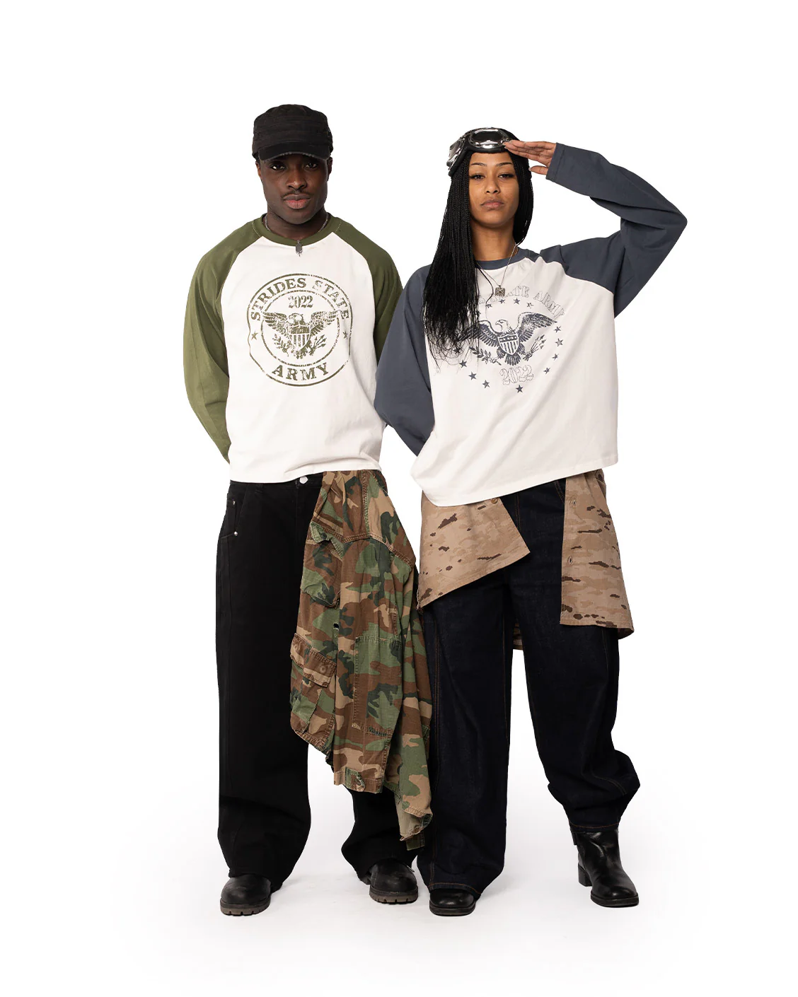 Army Raglan Longsleeve Olive - Image 2