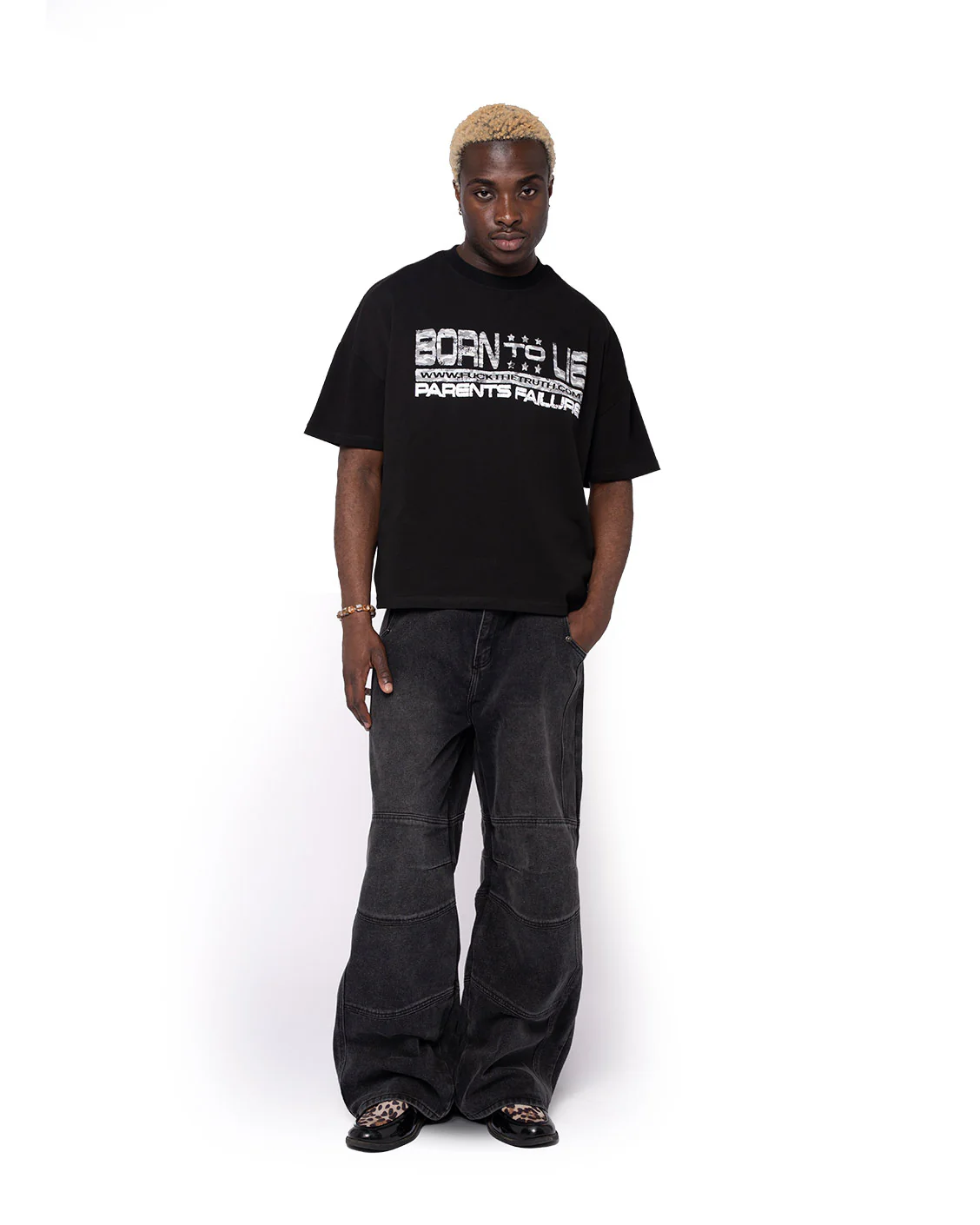 Born to Lie Tee Black - Image 3