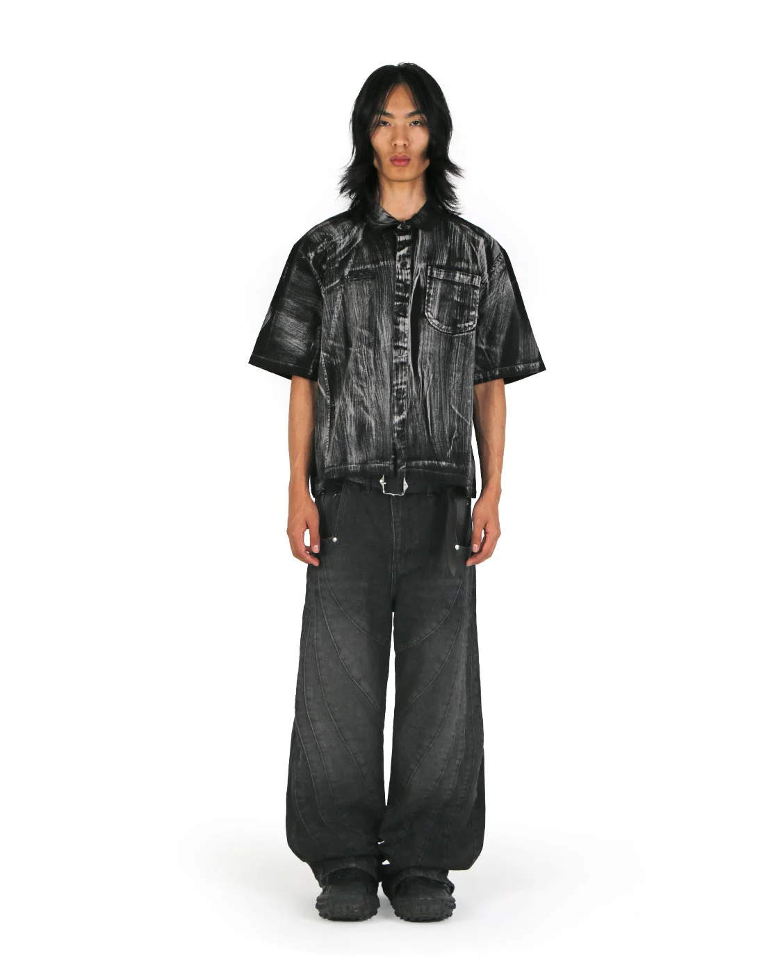 Brushed Shirt Black - Image 3