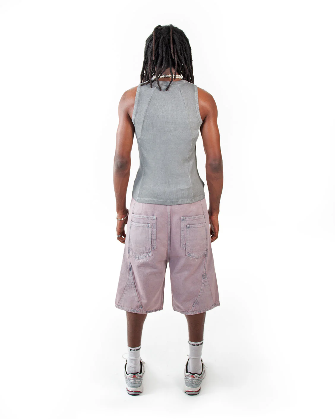 Carpenter Split Jorts Acid Pink - Image 3