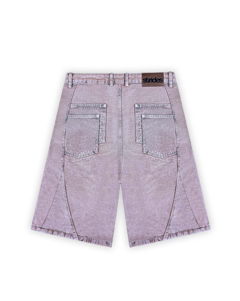 Carpenter Split Jorts Acid Pink - Image 5