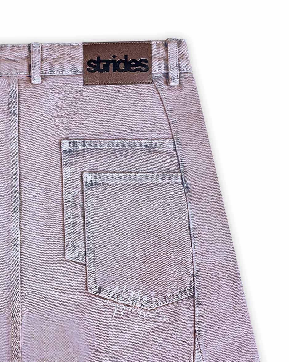 Carpenter Split Jorts Acid Pink - Image 7