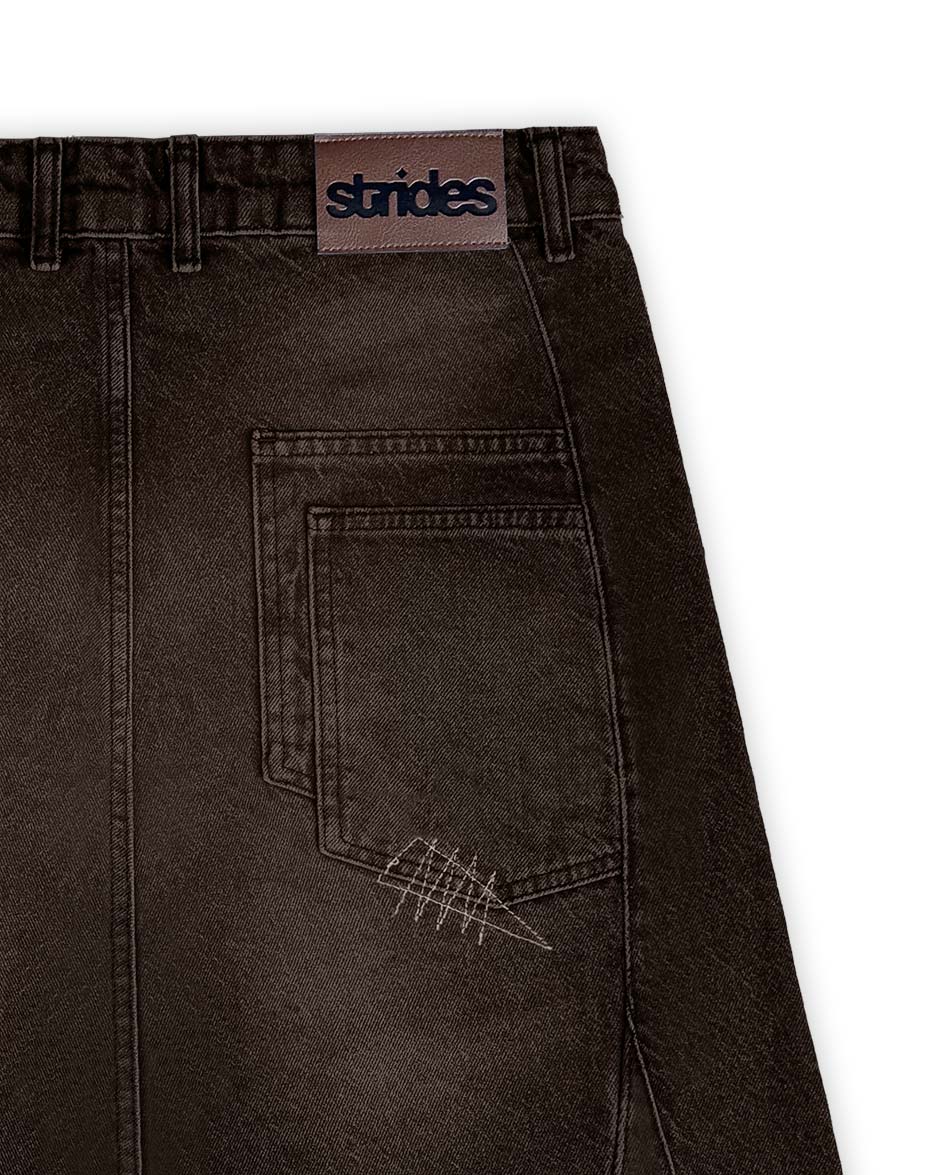 Carpenter Split Jorts Brown - Image 8