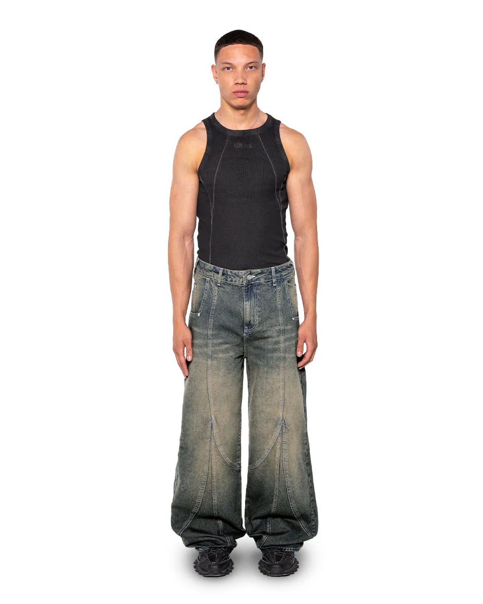 Claw Denim Dark Blue Yellow - Image 3