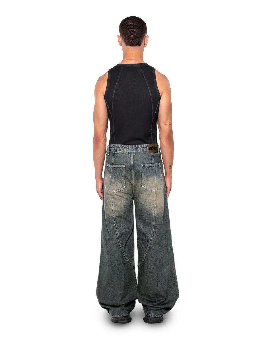 Claw Denim Dark Blue Yellow - Image 5