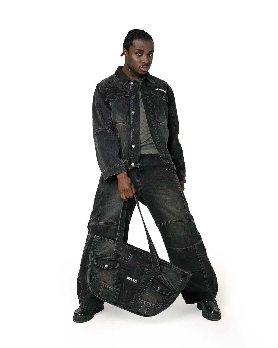 Coal Denim Bag - Image 3