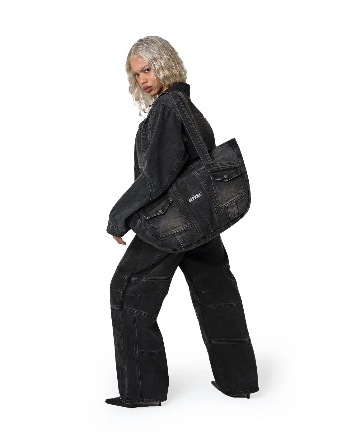 Coal Denim Bag - Image 4