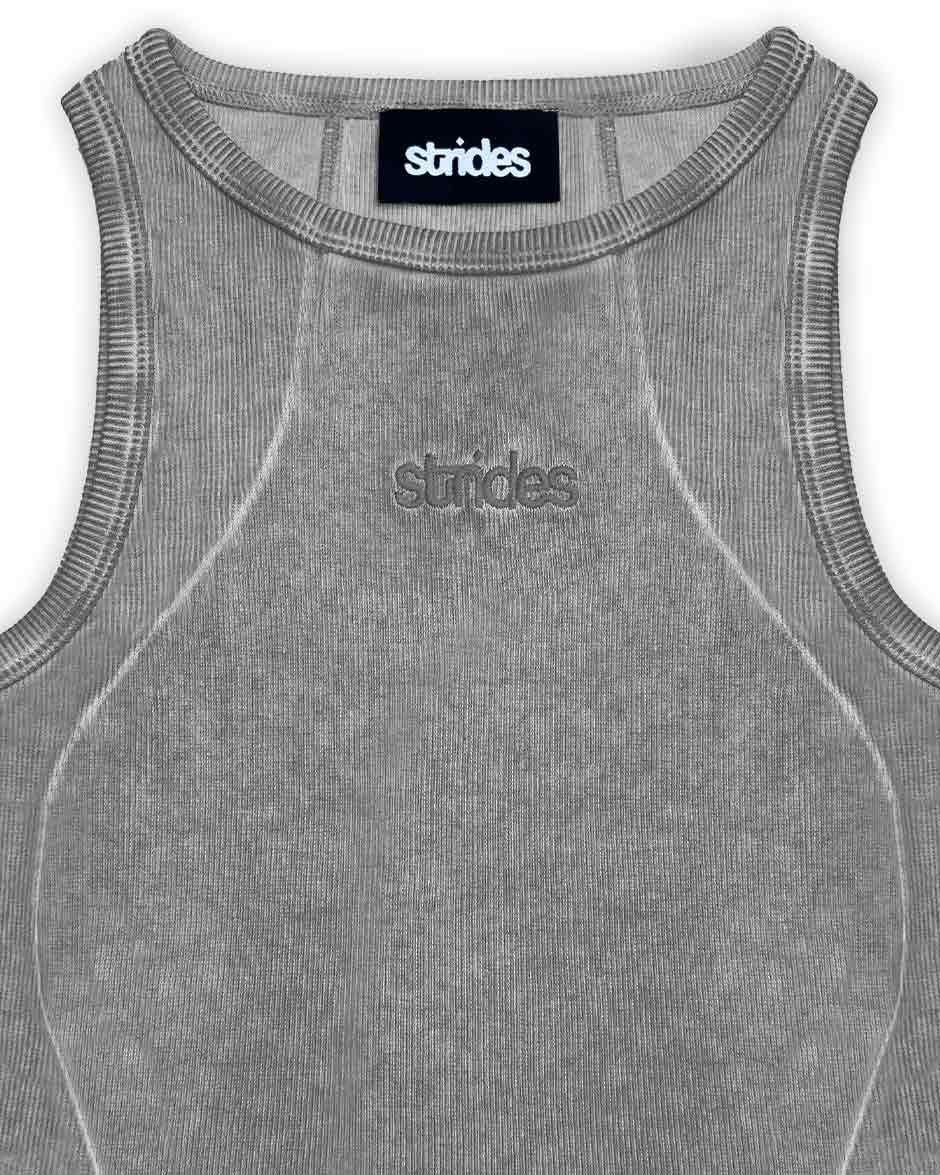 Curve Crop Top Grey Oil Wash - Image 4