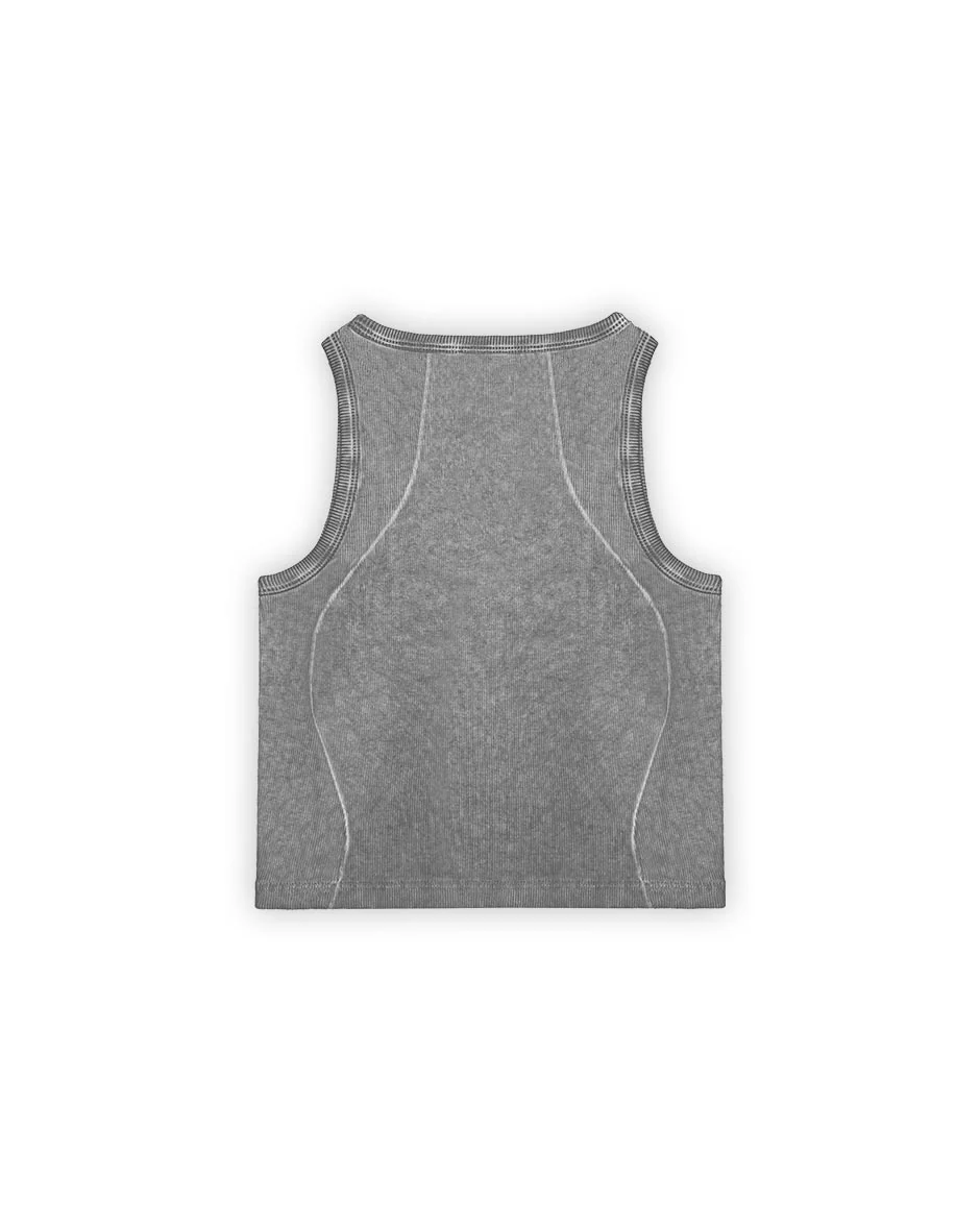 Curve Crop Top Grey Oil Wash - Image 5