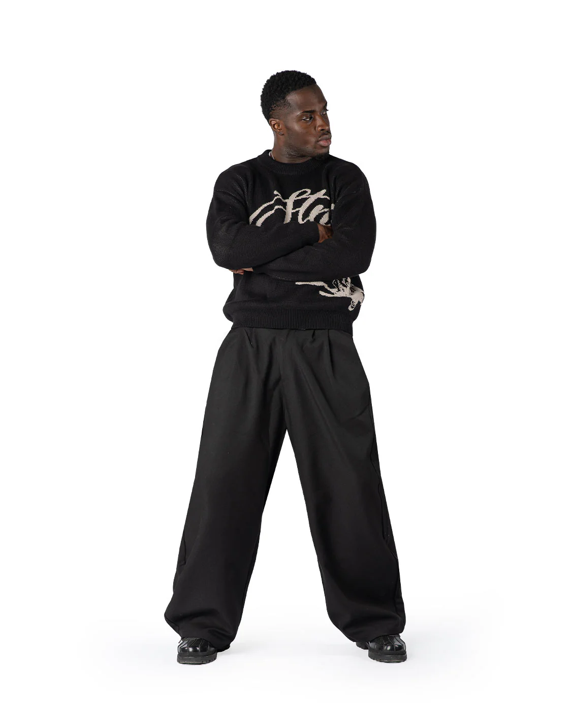 Echoes Knit Sweater Black - Image 4