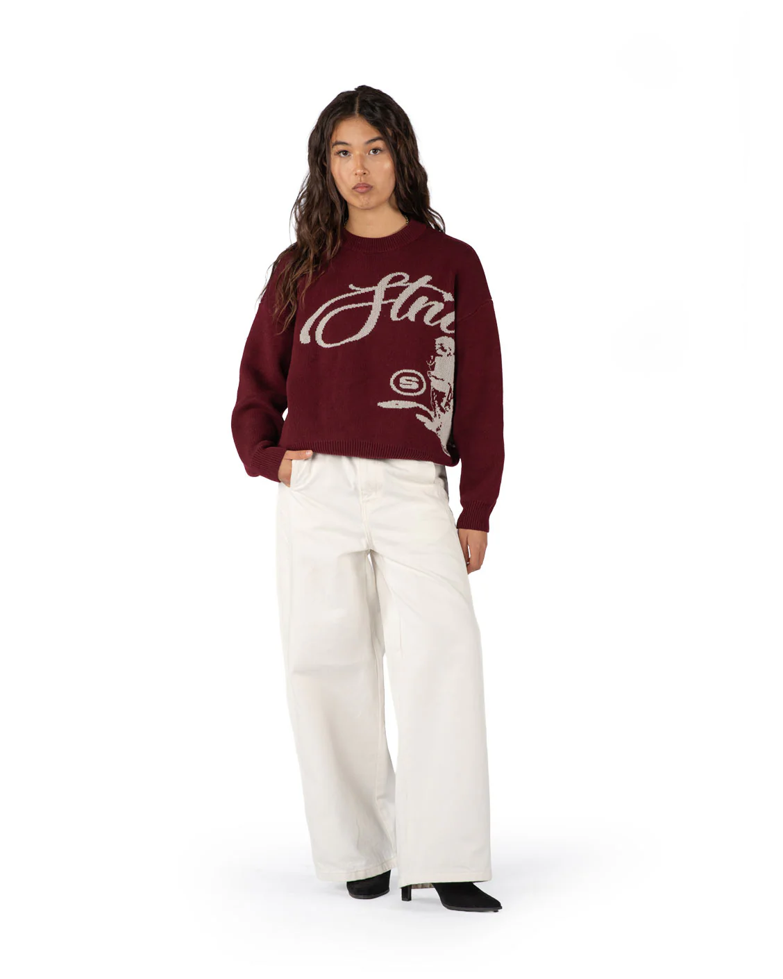 Echoes Knit Sweater Bordeaux - Image 5