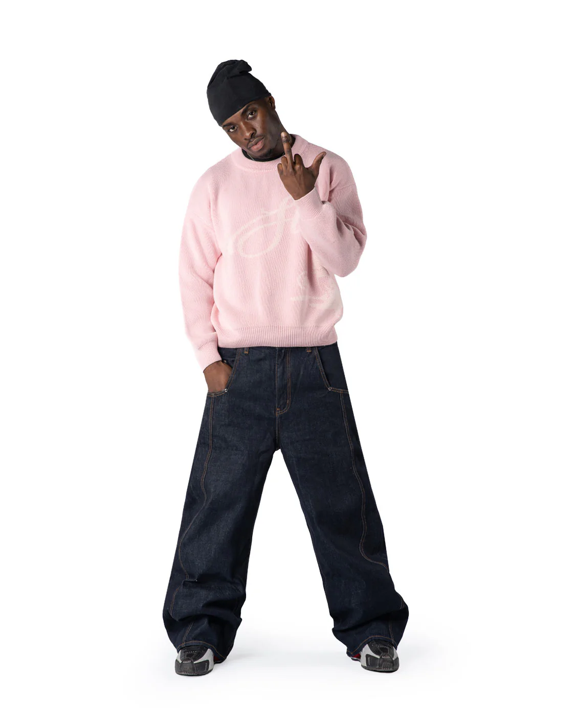 Echoes Knit Sweater Pink - Image 3