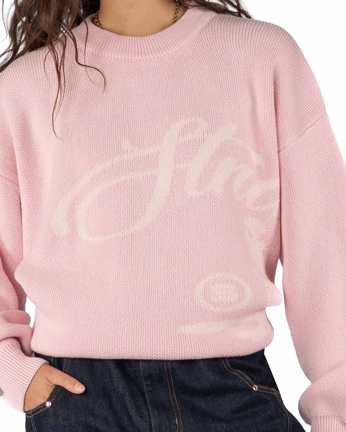 Echoes Knit Sweater Pink - Image 7