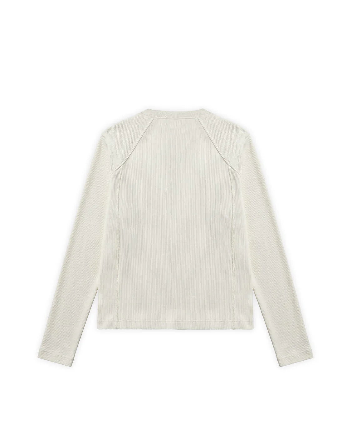 Heavy Slim Rib Longsleeve Cream - Image 12