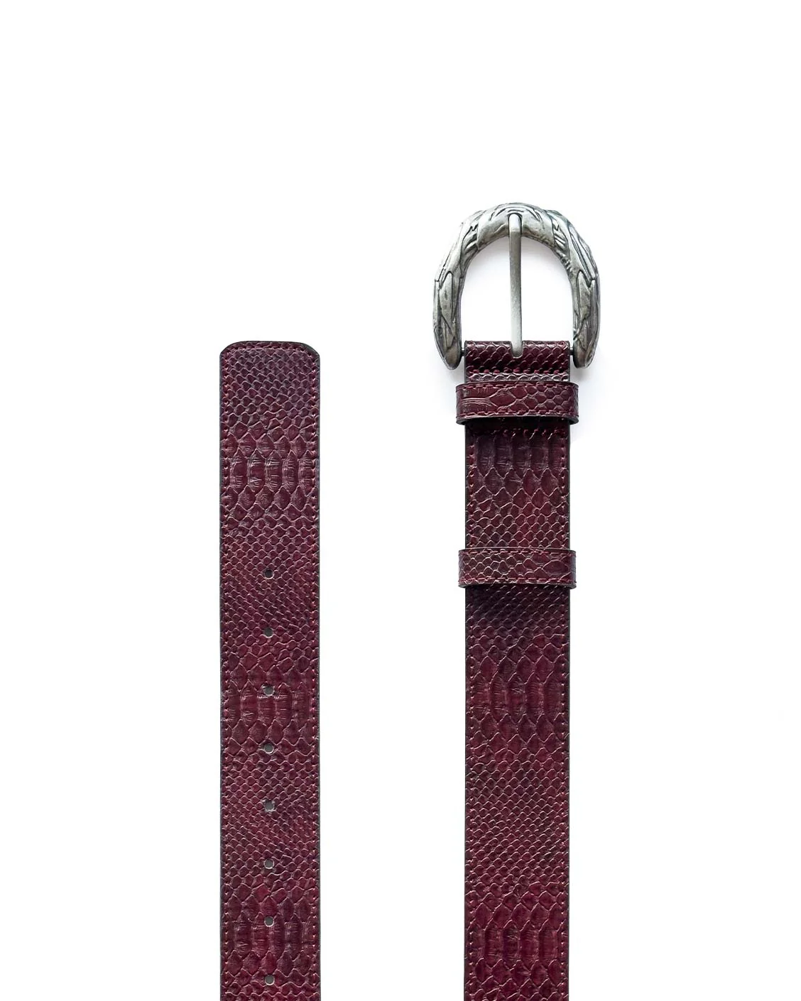 Imperial Belt Bordeaux Snake - Image 3