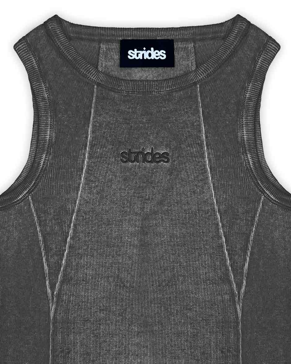 Line Tank Top Black Oil Wash - Image 4