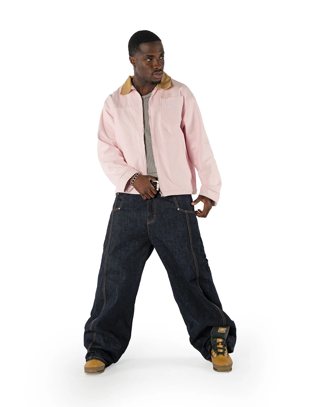 Mason Canvas Jacket Pink - Image 4
