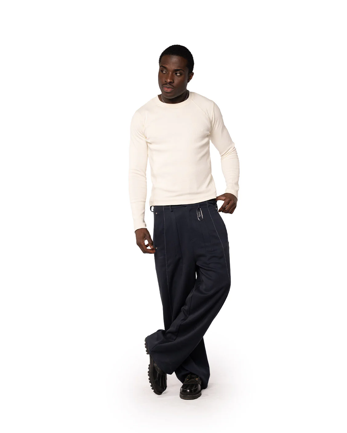 Office Quicky Pants Navy - Image 2