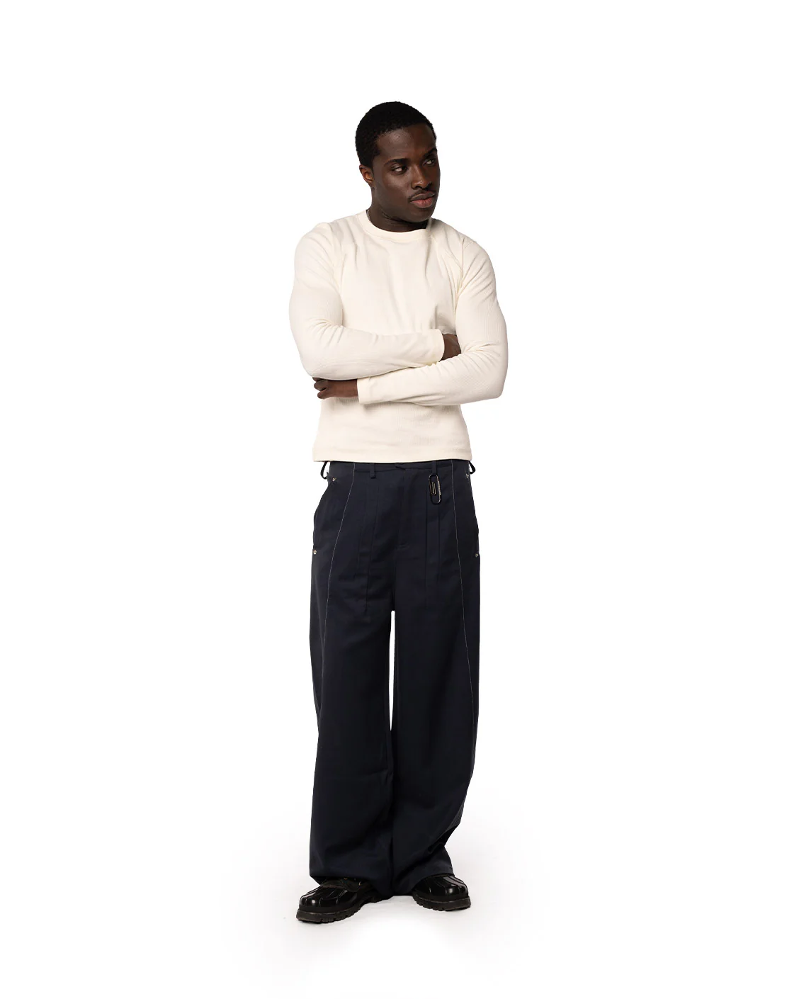 Office Quicky Pants Navy - Image 4