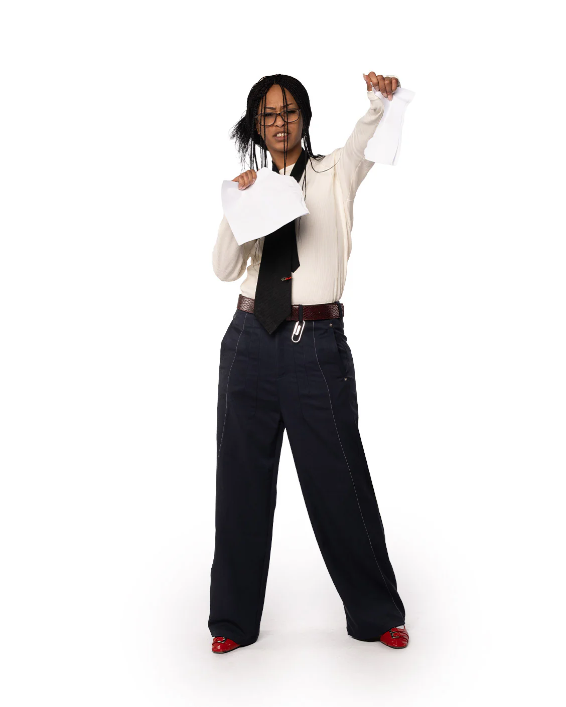 Office Quicky Pants Navy - Image 5