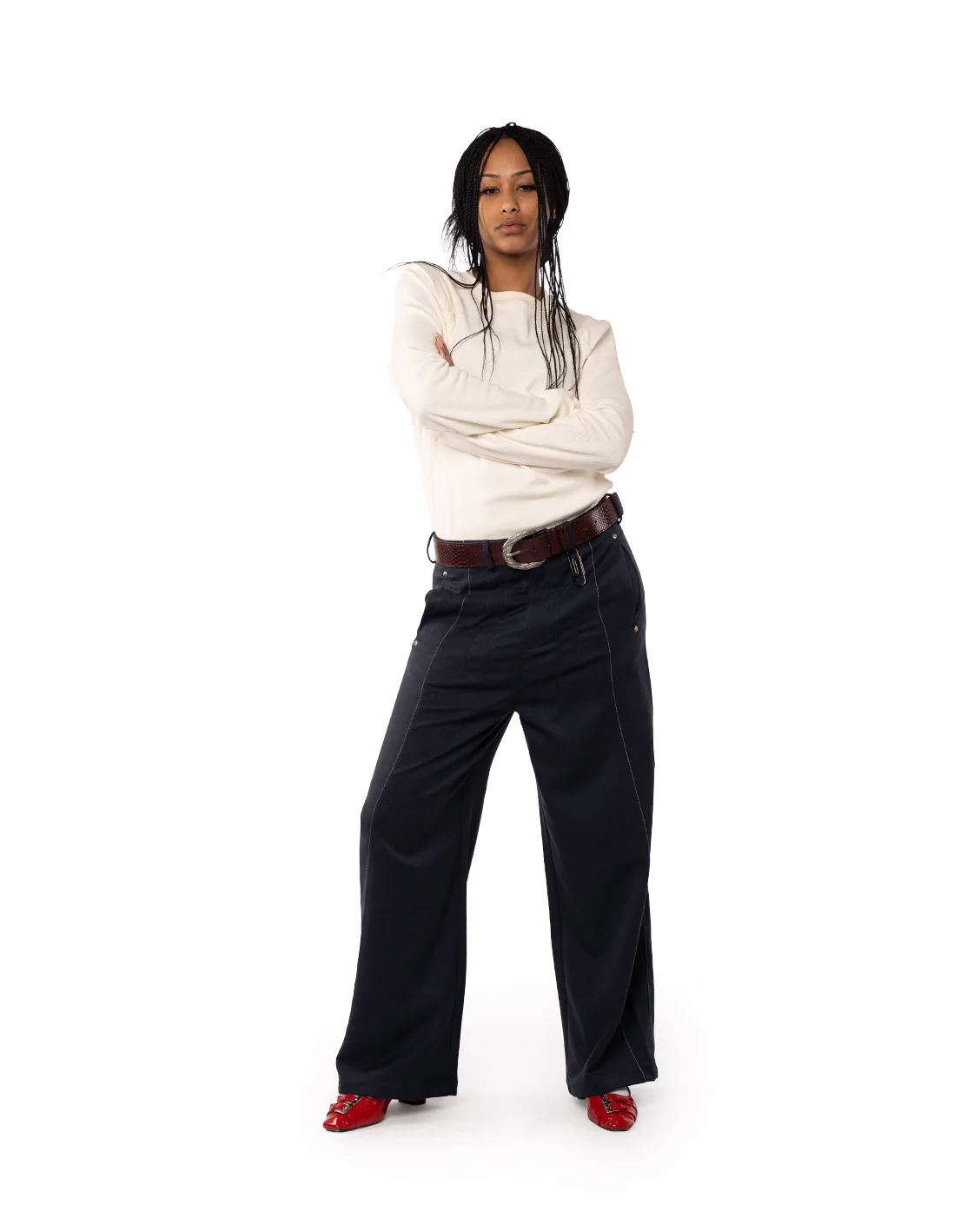 Office Quicky Pants Navy - Image 6