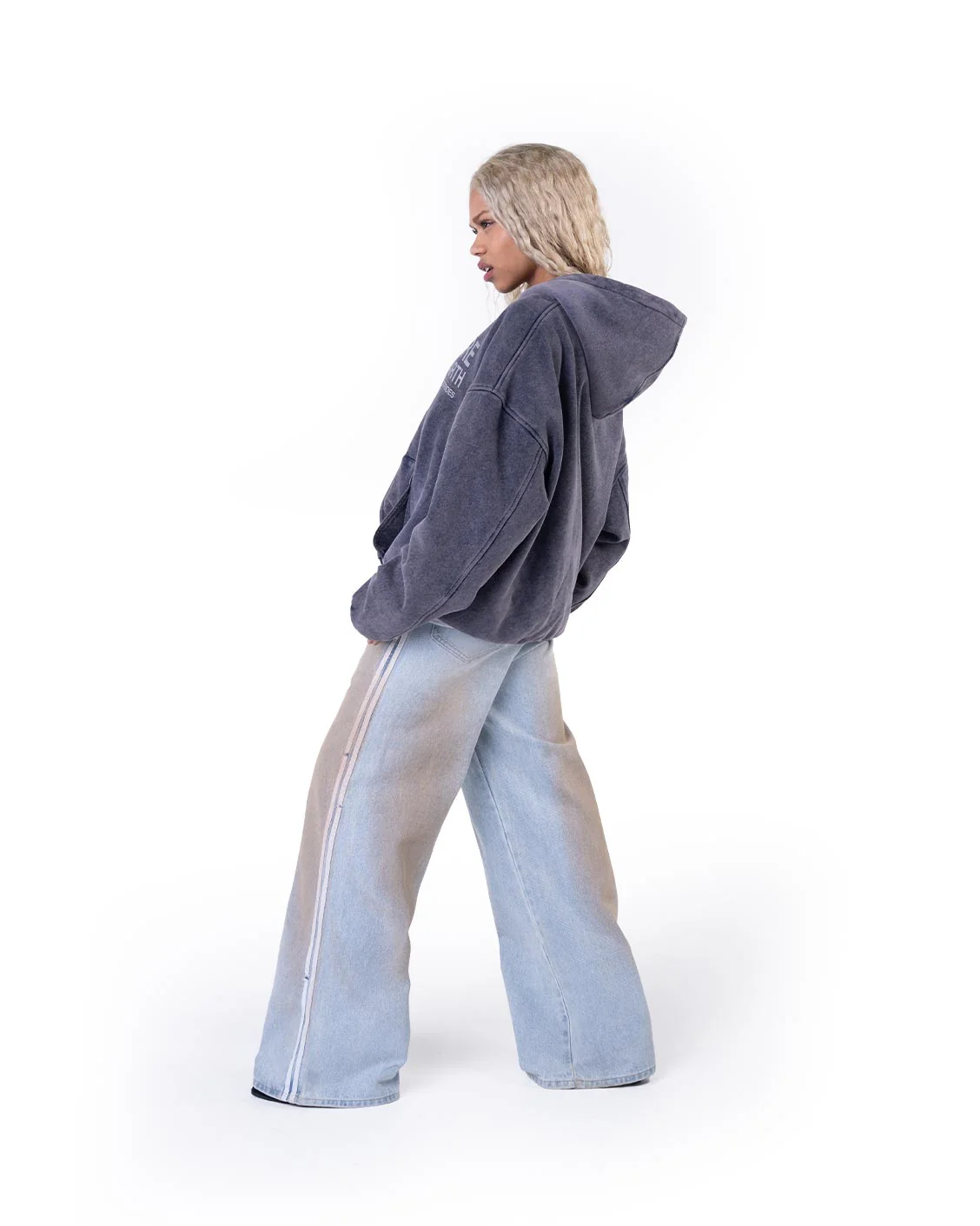 Parents Failure Zip-Hoodie Indigo Grey - Image 3