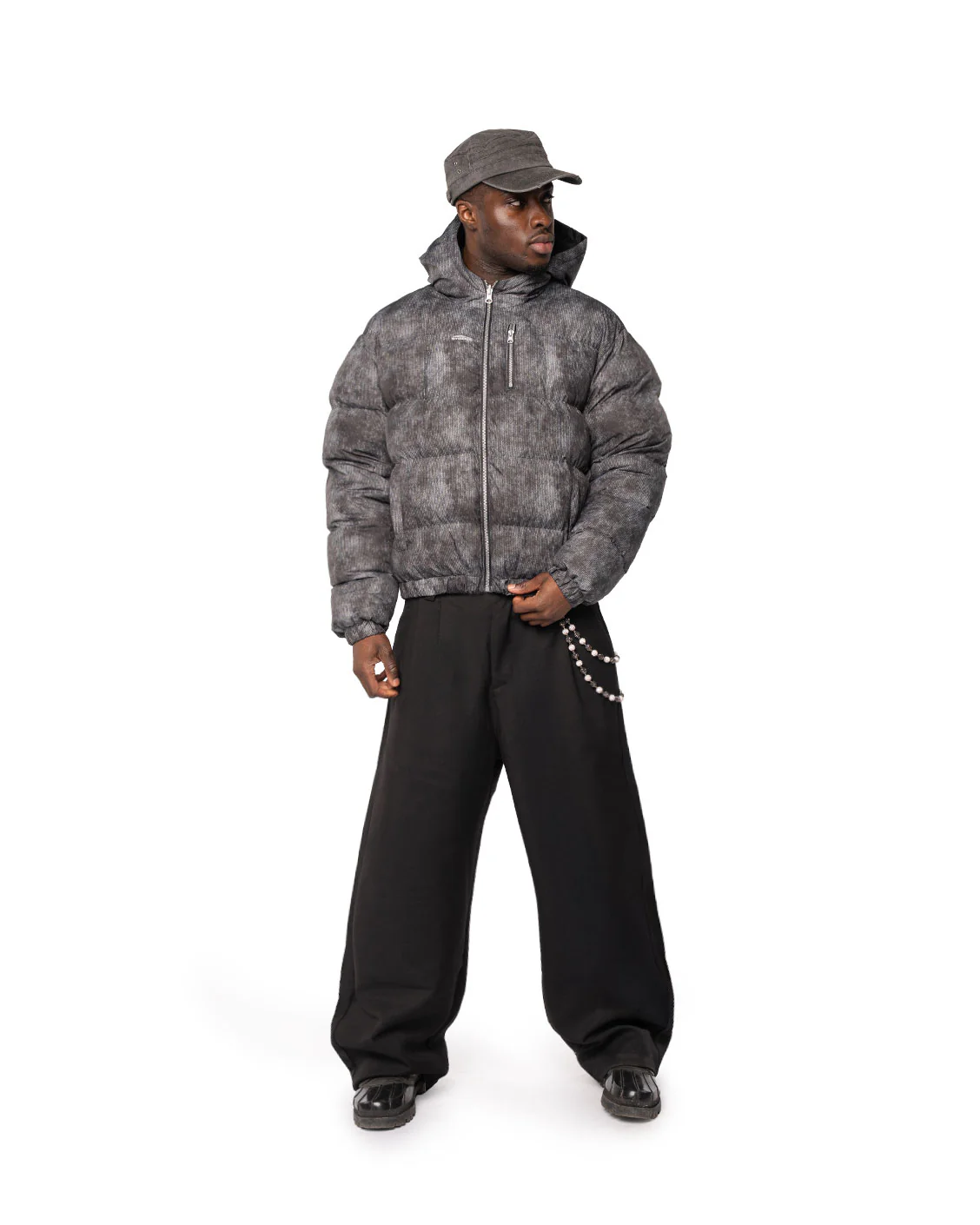 Reversible Ash Cord Puffer - Image 5