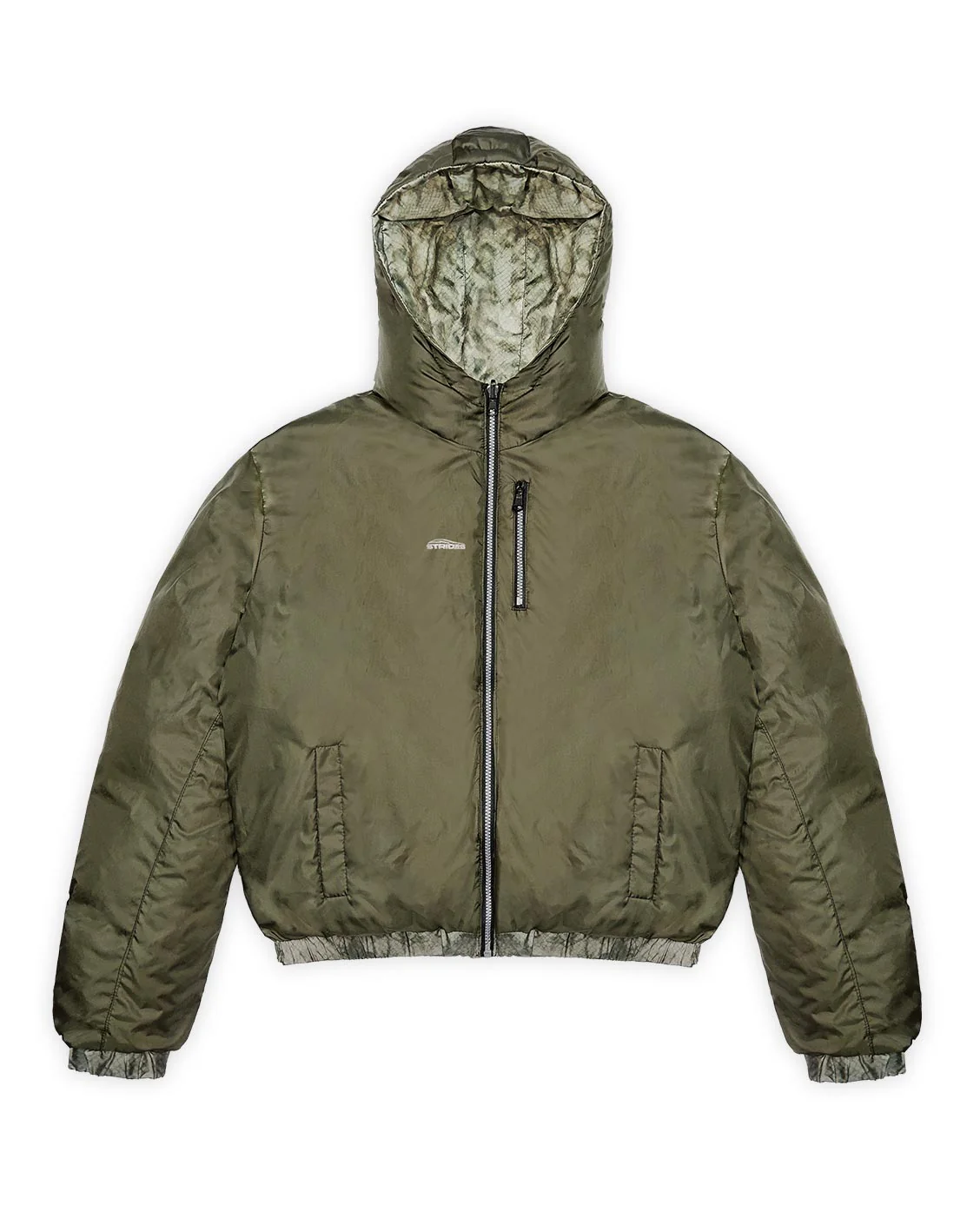 Reversible Snake Camou Puffer Olive - Image 11
