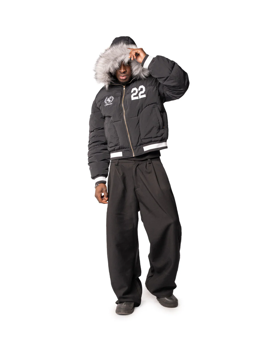 Royal Fur Puffer Black - Image 4