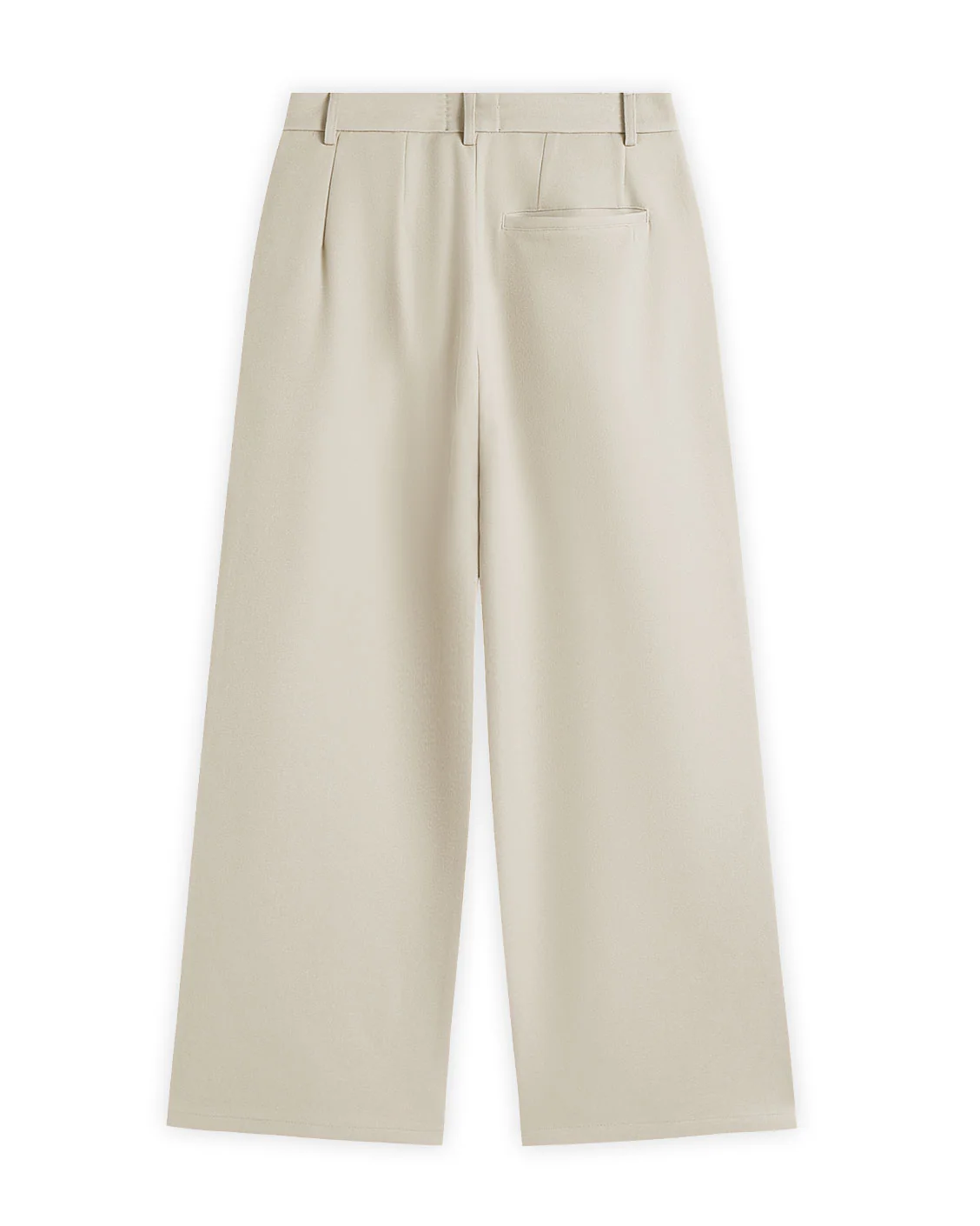 Tailored Pleat Pants Beige - Image 5