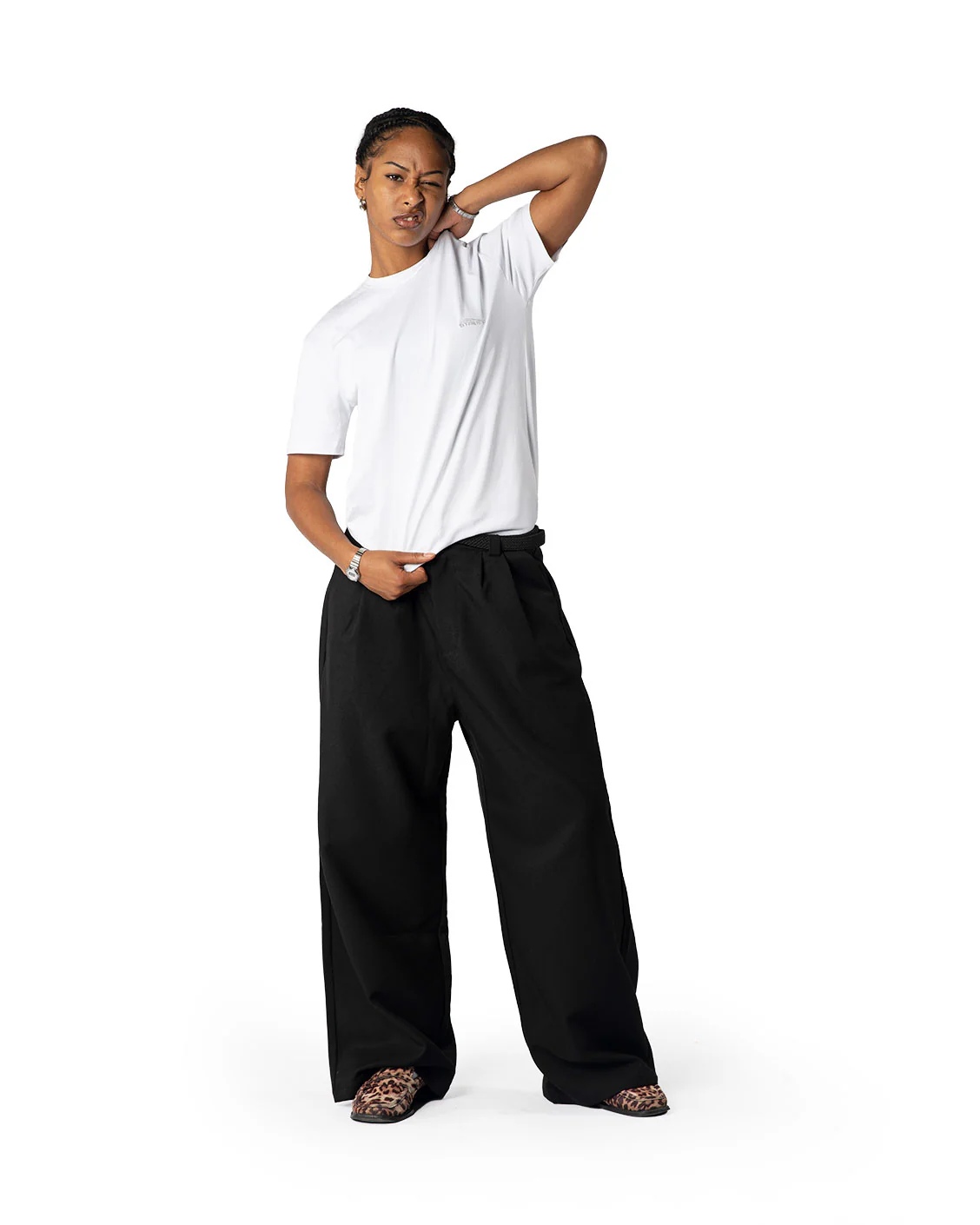 Tailored Pleat Pants Black - Image 10