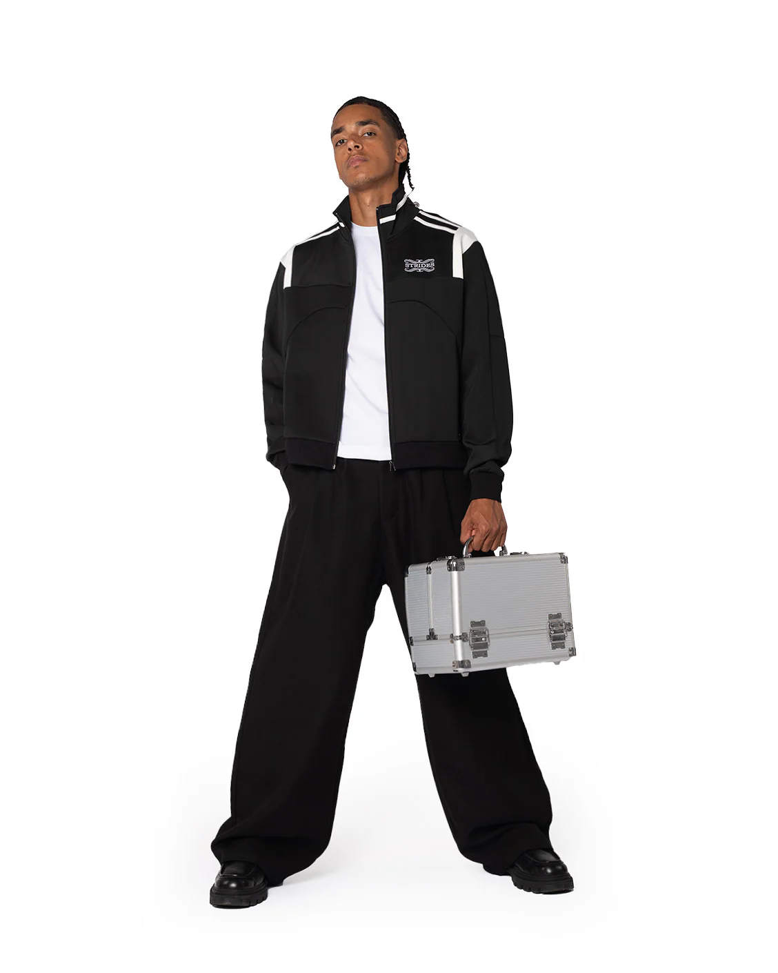 Tailored Pleat Pants Black - Image 3