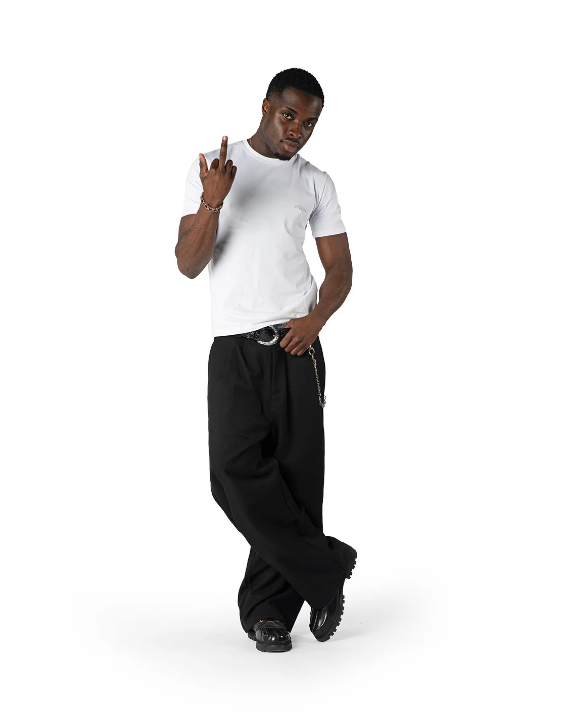 Tailored Pleat Pants Black - Image 9