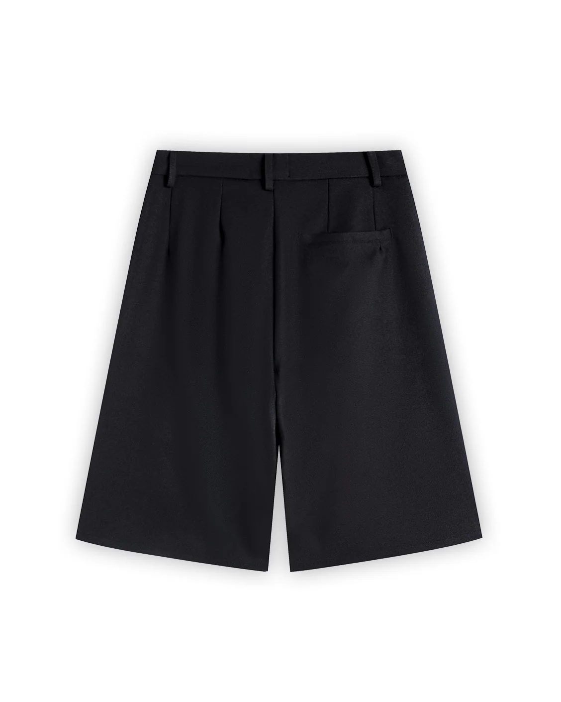 Tailored Pleat Shorts Black - Image 5